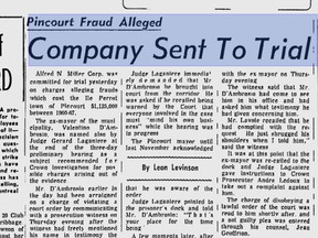 The Gazette from April 20, 1968 reports that there is enough evidence against the mayor and several construction companies to warrant a public inquiry.