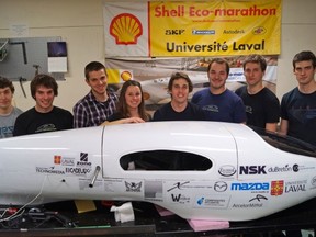 Université Laval’s Alérion Supermileage team is getting ready for the Shell Eco-Marathon to take place in Houston, Texas next week. Courtesy of Shell.