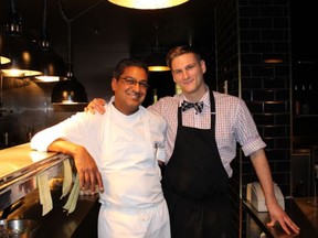 Chefs Stelio Perembelon and Jason Cichonski (photo by Ashley Joseph)