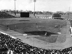 Opening day at Jarry Park in 1969. A love affair was born between Montreal and baseball that day. But now, nine years after the Expos left town, can the romance be re-kindled? (Gazette Archives)