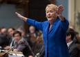 Quebec Premier Pauline Marois gestures as she responds to Opposition questions this week at the legislature in Quebec City. It was a week that began with bad news for the PQ and ended with a controversial proposal by a Quebec Solidaire MNA THE CANADIAN PRESS/Jacques Boissinot