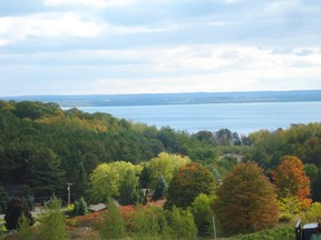 The view from Chateau Chantal in Traverse City (photo by Marcia Frost)