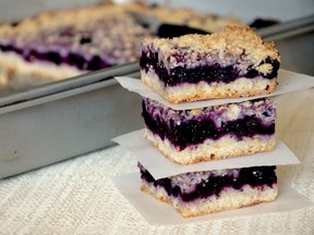 Blueberry Crumb Bars (photo by Erika David)