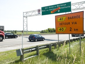 The exit in Ste. Anne was closed more than two years ago.