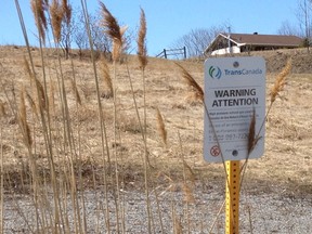 The pipeline crosses under the highway and pops up on Harwood Rte., near Cité des Jeunes Blvd.