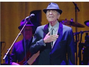 Montreal legend Leonard Cohen at the Bell Centre in Montreal Wednesday, November 28, 2012. (John Kenney/THE GAZETTE)
