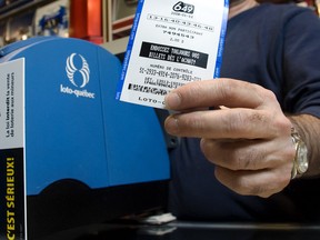 Think of it as the high cost of losing - as of September, Lotto 6/49 tickets will increase in price to $3 from $2. (THE GAZETTE/Tyrel Featherstone)/