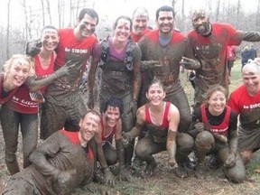 Gueveneux and his team at the 2012 Tough Mudder event. Photo courtesty of comeandtrain.com