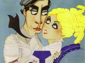 Detail from the poster for the Buster Keaton film The General.
