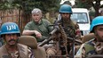 Roméo Dallaire in a scene from the film Fight Like Soldiers, Die Like Children (Se battre comme des soldats, mourir comme des enfants),  directed by Patrick Reed. Photo by Peter Bregg. White Pine Pictures/ Eye Steel Film