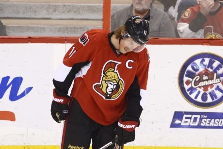 Ottawa Senators right wing forward and team captain Daniel