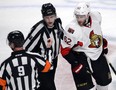 Ottawa Senators defenseman Eric Gryba  is ejected from the game after a check on Montreal Canadiens center Lars Eller  during the second period of game one of the first round NHL Stanley Cup playoff hockey action last night at the Bell Centre. An NHL disciplinary committee today suspended Gryba for two games in connection with the incident.THE CANADIAN PRESS/Ryan Remiorz