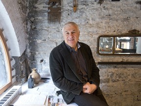 MONTREAL, QUE,: MARCH 22, 2013: Architect Dan Hanganu poses for a photograph at his studio in Old Montreal, Friday, March 22, 2013. (Graham Hughes/THE GAZETTE)