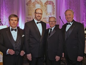 Pictured left to right: Jacques Filion, François Ouimet, Edgar Rouleau and Claude Dauphin