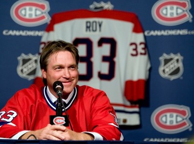 Roy says he's 'coming home' as No. 33 jersey is retired at Bell