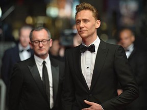 British actor Tom Hiddleston arrives at the screening of the film "Only Lovers Left Alive" on May 25, 2013 at the 66th edition of the Cannes Film Festival   (ALBERTO PIZZOLI/AFP/Getty Images)