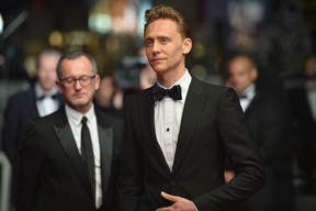 British actor Tom Hiddleston arrives at the screening of the film "Only Lovers Left Alive" on May 25, 2013 at the 66th edition of the Cannes Film Festival   (ALBERTO PIZZOLI/AFP/Getty Images)