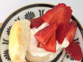 Shortcake with berries and cream. (photo by Joanna Notkin)