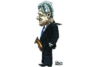 This week The Gazette's Terry Mosher takes a look at Montreal's Jazz Fest, the IGA language flap and why the above cartoon never made it to Bill Clinton....