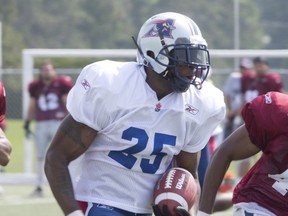 Jerome Messam is seen here earlier at camp - when he was healthy.
Vincenzo D'Alto/The Gazette