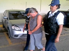 Pamela Mattock Porter, the wife of former MUHC director Arthur Porter, at a detention centre in Panama City, Panama May 29, 2013. She has decided to submit to extradition to Canada to face charges of laundering the proceeds of crime, in connection with the building of the MUHC superhospital.   (Catherine Solyom/THE GAZETTE)