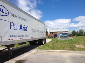 the mobile filtration unit costs the city $50,000 per month to rent.