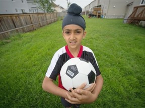 Quebec Soccer Federation decision to ban turbans on the province’s pitches essentially bars several hundred observant Sikhs, including 6-year-old Rasnam Jeet Singh, from the game.