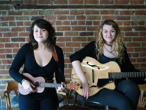 MONTREAL, QUE.: MARCH 20, 2013--- Mélanie, left, and Stéphanie Boulay - singer-songwriters who perform together under the name Les Soeurs Boulay - are releasing a new album.They are photographed in Montreal on March 21, 2013. (Marie-France Coallier / THE GAZETTE)   ORG XMIT: 46260 Read more: http://www.mont