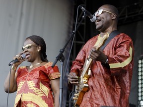 MONTREAL, QUE.: August 3 , 2012 -- Amadou & Mariam perform during the first day of the Osheaga Music and Arts Festival at Jean Drapeau Park on Ile Notre Dame in Montreal on Friday, August 3, 2012.  (THE GAZETTE / Tijana Martin)