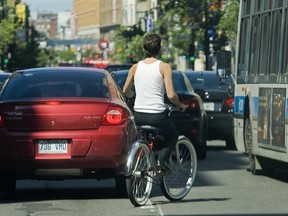 Thirteen cyclists died last year following collisions with vehicles. (John Kenney/THE GAZETTE)