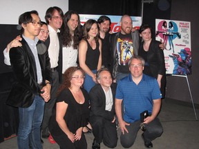 Here are a few members of the Fantasia Film Festival team. Back row, left to right: Ariel Cayer, King-Wei Chu, Nicolas Archambault, Mitch Davis, Stephanie Trepanier, Simon Laperriere, Eric S. Boisvert, Lindsay Peters. Front row, from left: Isabelle Gauvreau, Marc Lamothe and Pierre Corbeil. They work hard to bring laughs, tears, fright and other kinds of enjoyment to Montreal film fans and those who travel from far away places to enjoy our very special festival. Fantasia also has an army of dedicated volunteers. Bravo to all of them!