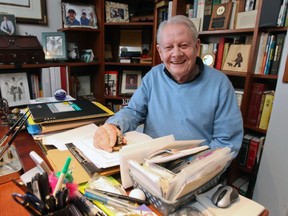 Clifford Lincoln signs books at Chapters, Saturday. (John Mahoney/THE GAZETTE)