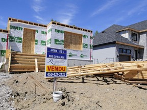 At Place Cheribourg in Pointe-des-Cascades, new houses are being constructed rapidly for home owners. The town saw a 28 per cent increase in population in the last census.
