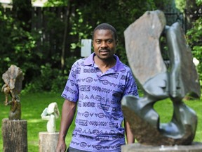 Zimbabwean sculptor Simon Chidharara will sculpt live at Centennial Park. (Navneet Pall/THE GAZETTE)