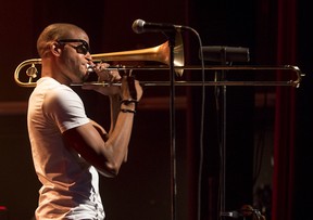 MONTREAL, QUE: June 30, 2013 -Jazz musician Trombone Shorty performs at concert at Club Soda during the 2013 Montreal International Jazz Festival. Sunday, June 30, 2013. (Peter McCabe / THE GAZETTE) ORG XMIT: 47193