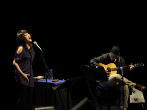 Youn Sun Nah and Ulf Wakenius onstage at Théâtre Jean-Duceppe