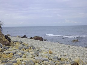 The Atlantic Ocean and Long Island Sound come to a quiet peak in Montauk.