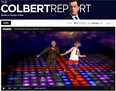 That's Bryan Cranston and Stephen Colbert in some digiwonderland. Watch the video.