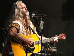 Jeff Smallwood sings during the "Concert for Peace" on Friday, Aug. 2.