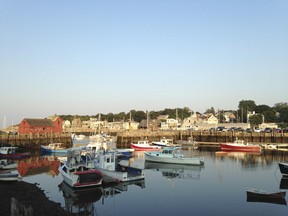 The quintessential Rockport view of the Harbor Master Boathouse (photo by Chris Manitt)
