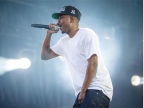 American rapper Kendrick Lamar performs at the 2013 Osheaga Music Festival at Jean-Drapeau Park in Montreal on Sunday, August 4, 2013.