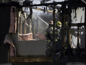 Firefighters were called to John White St. to battle this blaze on Tuesday, Aug. 6.