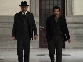Lau Ching Wan and Nicholas Tse play police detectives in Chinese film The Bullet Vanishes.