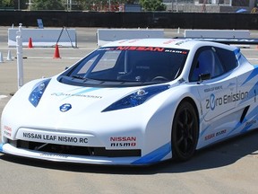 The Nissan Leaf Nismo RC, an all electric race car. Photo by Kevin Mio/The Gazette