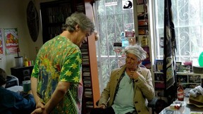 Keith Richards (R) visits the reggae archives of (L) Roger Steffens, the world-renowned guardian and custodian of The Wailers archives. Steffens will be at the 10th annual Montreal International Reggae Festival at the Jacques Cartier Pier in Old Montreal, Aug 16-18.(Photo courtesy Roger Steffens)