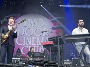 Two Door Cinema Club performs at Osheaga on Friday, August 2.