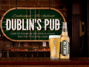 Dublin’s Pub is a traditional Irish-style cider made right here in Quebec. Photo courtesy of Dublin’s Pub.