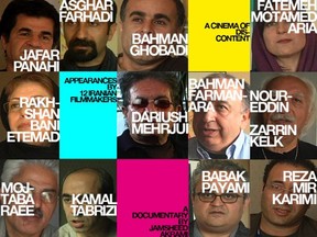 Poster for documentary film about Iranian  directors, A Cinema of Discontent.
