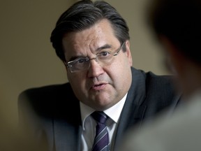 Montreal mayoralty candidate Denis Coderre meets with The Gazette's editorial board in Montreal on Thursday September 26, 2013.  ( Phil Carpenter / THE GAZETTE  )