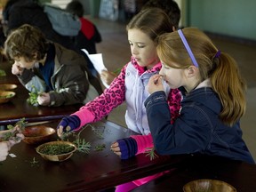 Anne Vincent, right, was one of the students participating in the outing.